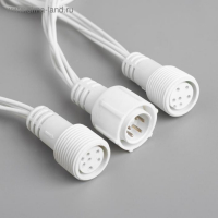 Гирлянда &laquo;Водопад&raquo; 2 &times; 1.5 м, IP44, УМС, белая нить, 400 LED, свечение белое, 8 режимов, 220 В