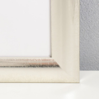 Фоторамка пластик "МИРАМ" 40х60 см 221 серебро (пластиковый экран)