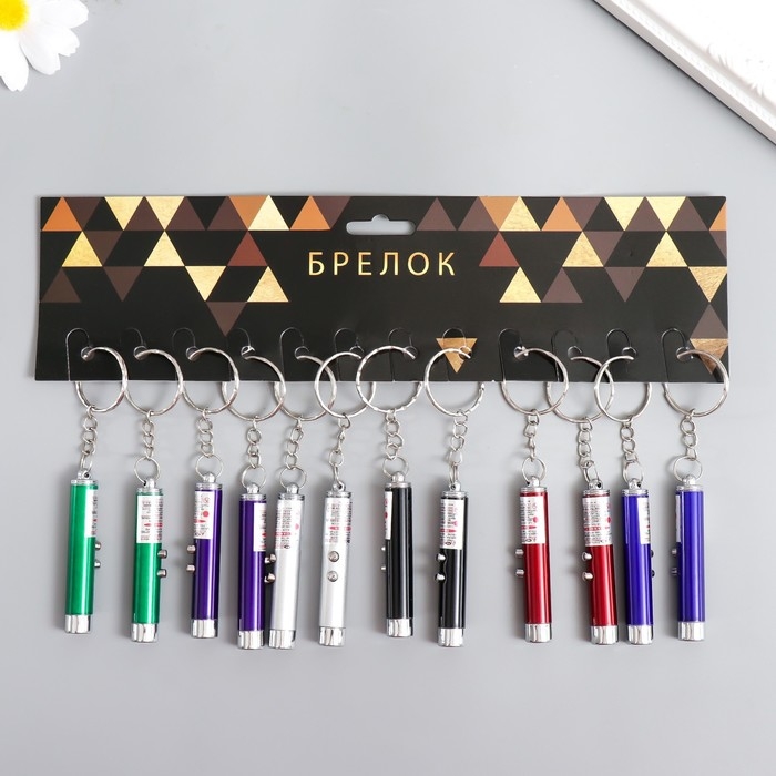 Фонарик+лазер 2 режима Фонарик+лазер 2 режима "Луч" МИКС 5,8х0,9х0,9 см