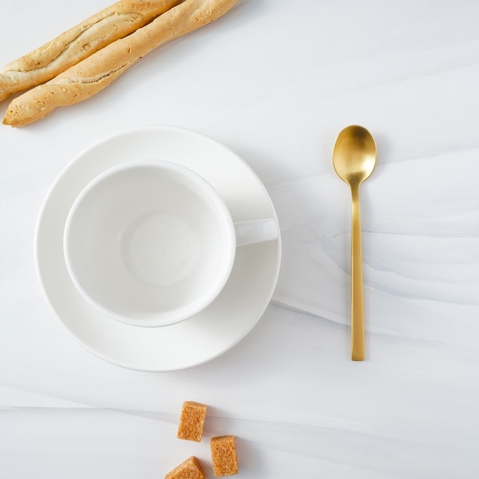 Столовые приборы из нержавеющей стали Magistro «Оску стандарт», 4 предмета, цвет золотой Столовые приборы из нержавеющей стали Magistro «Оску стандарт», 4 предмета, цвет золотой