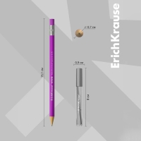 Набор карандаш механический ErichKrause "Vivo", НВ, грифель d=0.5 мм, 20 грифелей, в пакете, микс Набор карандаш механический ErichKrause "Vivo", НВ, грифель d=0.5 мм, 20 грифелей, в пакете, микс