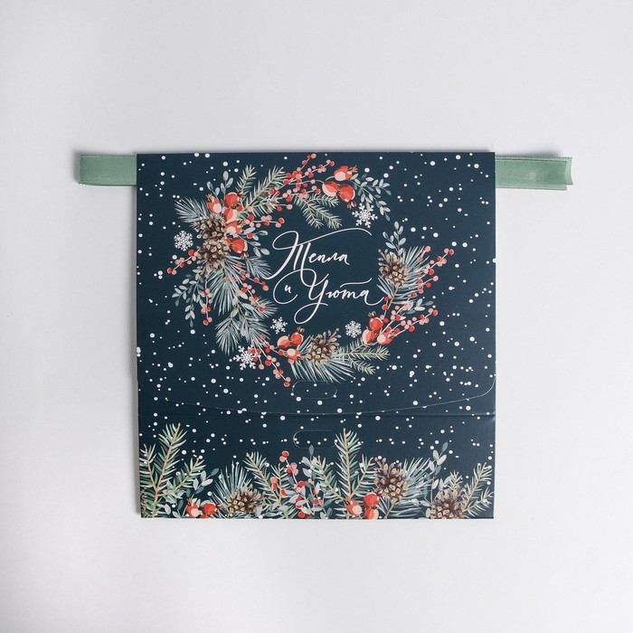 Коробка подарочная новогодняя складная «Новогодняя ботаника», 16.5 х 12.5 х 5 см, Новый год Коробка подарочная новогодняя складная «Новогодняя ботаника», 16.5 х 12.5 х 5 см, Новый год