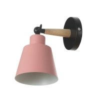 Бра "Алеста" Е27 40Вт розовый 12х10х23 см Бра "Алеста" Е27 40Вт розовый 12х10х23 см