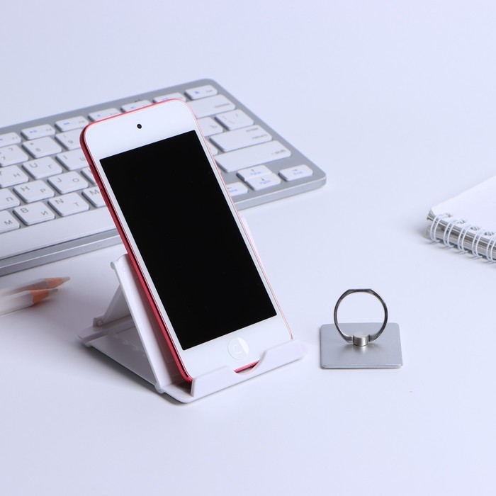 Подарочный набор &laquo;Настоящему чемпиону&raquo;: подставка для телефона и кольцо на чехол