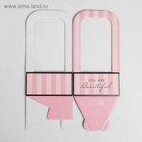 Коробка-переноска для цветов «Розовая», 12 см × 12 см × 22 см Коробка-переноска для цветов «Розовая», 12 см × 12 см × 22 см