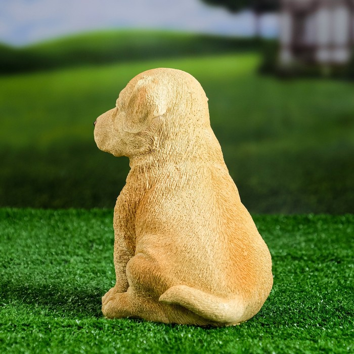 Садовая фигура "Щенок лабрадора" 17х12х20см