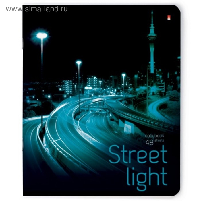 Тетрадь 48 листов в клетку Тетрадь 48 листов в клетку "Ритм мегаполиса", обложка мелованный картон, УФ-лак, МИКС