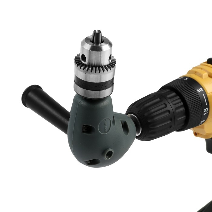 Адаптер угловой для дрели ТУНДРА, с патроном 1.5 - 10 мм Адаптер угловой для дрели ТУНДРА, с патроном 1.5 - 10 мм