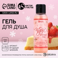Гель для душа &laquo;Чудес круглый год!&raquo;, 100 мл, аромат ягодный чизкейк, Новый Год