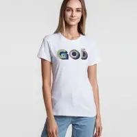 Футболка женская &laquo;Новый GOD&raquo;, белая, размер M