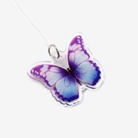 Брелок бусы для ключей &laquo;Бабочка&raquo;, 15 х 3.7 см