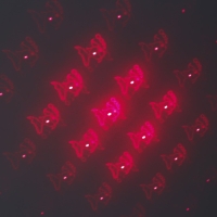 Указка лазерная 12 + 1 насадки от USB 10х14,5 см