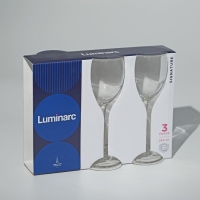 Набор стеклянных бокалов для вина &laquo;Эталон&raquo;, 250 мл, 3 шт