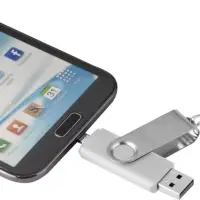 Флешка Double Twist 16 Гб белая Флешка Double Twist 16 Гб белая