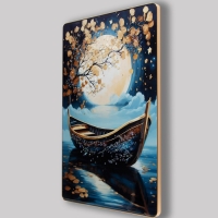 Картина акрил "Лодка под луной" 60х39,5 см Картина акрил "Лодка под луной" 60х39,5 см