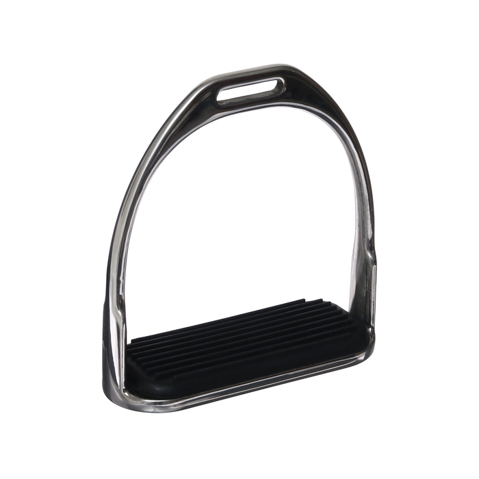 Стремена металлические с резиновыми вставками, хром, набор 2 шт Стремена металлические с резиновыми вставками, хром, набор 2 шт