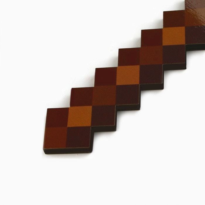 Деревянное оружие, детское сувенирное &laquo;Пиксель&raquo;, топор кирка, 14,2 х 18,1 см