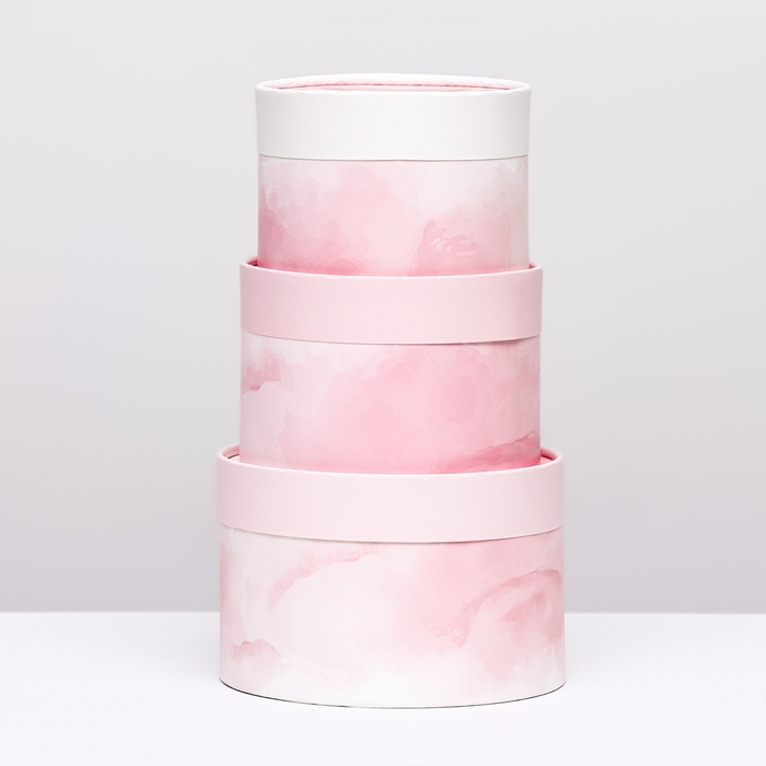 Набор шляпных коробок 3 в 1 Набор шляпных коробок 3 в 1 "Сердце" , завальцованная, 16 х 10, 14 х 9, 13 х 8,5 см