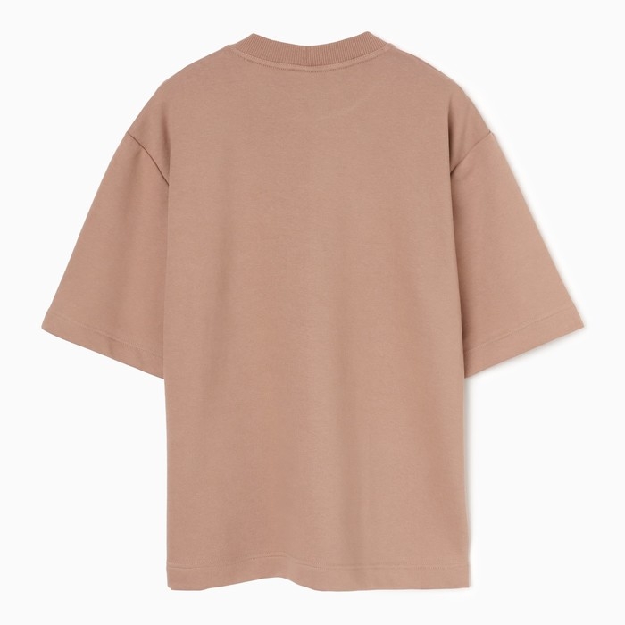 Футболка мужская из органического хлопка MINAKU REGULAR FIT: цвет бежевый, р-р 52