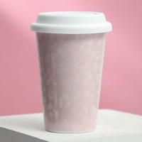 Термостакан керамический You're beautiful, 300 мл, цвет белый