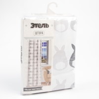 Штора Этель «Милые хвостики», 145х260 см, 100% хлопок Штора Этель «Милые хвостики», 145х260 см, 100% хлопок