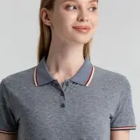 Рубашка поло женская Paname Women голубой меланж, размер S