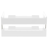 Набор лотков для бумаг горизонтальный Стамм "Сити", набор 2 штуки, на металлических стержнях, белый Набор лотков для бумаг горизонтальный Стамм "Сити", набор 2 штуки, на металлических стержнях, белый