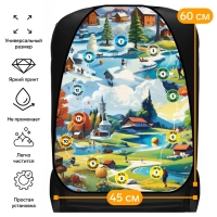 Накидка на сиденье автомобильное Cartage Времена года, ПВХ, 60 х 45 см, европодвес Накидка на сиденье автомобильное Cartage Времена года, ПВХ, 60 х 45 см, европодвес