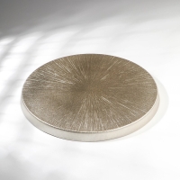 Блюдо &laquo;Золотая кувшинка&raquo;, стеклянное, d=32 см