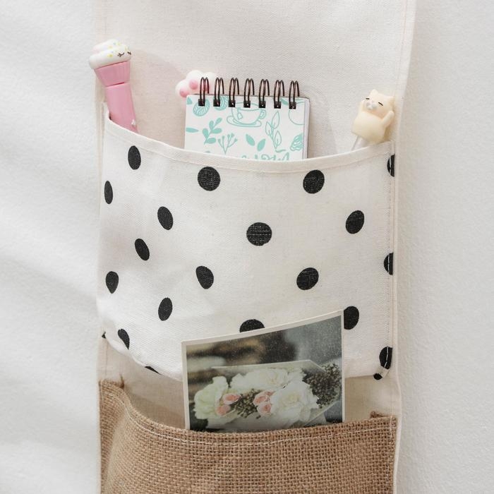 Органайзер подвесной с карманами Доляна «Мэри», подвесной, 3 отделения, 59×20 см Органайзер подвесной с карманами Доляна «Мэри», подвесной, 3 отделения, 59×20 см