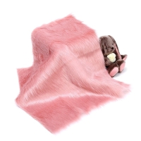 Лоскут для рукоделия, 50 &times; 50 см, мех длинноворсовый на трикотажной основе, цвет нюдовый