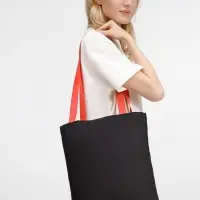 Шопер B4, черный с красными ручками