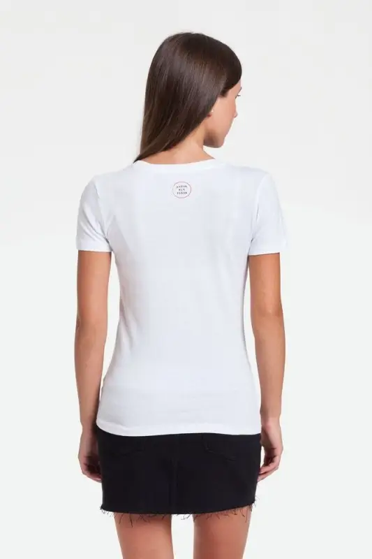 Футболка женская &laquo;Давай возьмемся за руки&raquo;, белая, размер M