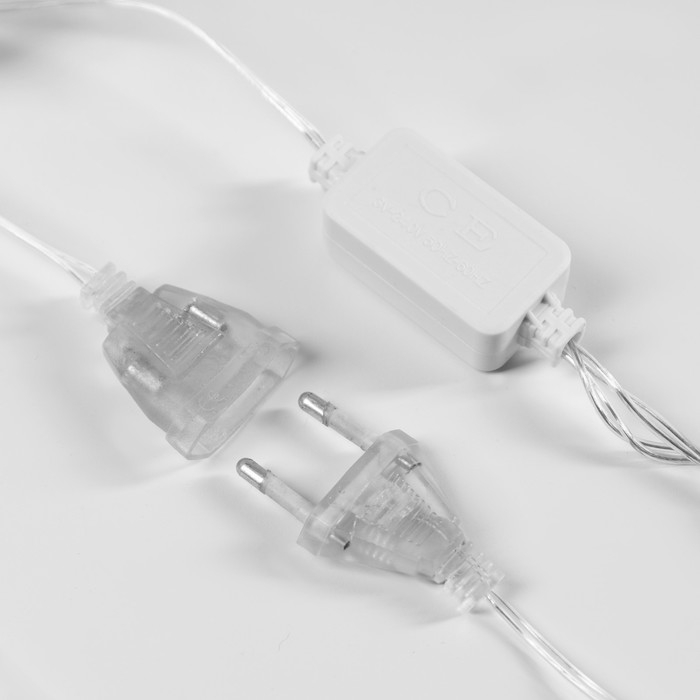 Гирлянда &laquo;Нить&raquo; 2.5 м с насадками &laquo;Подарки&raquo;, IP20, прозрачная нить, 10 LED, свечение белое, 220 В