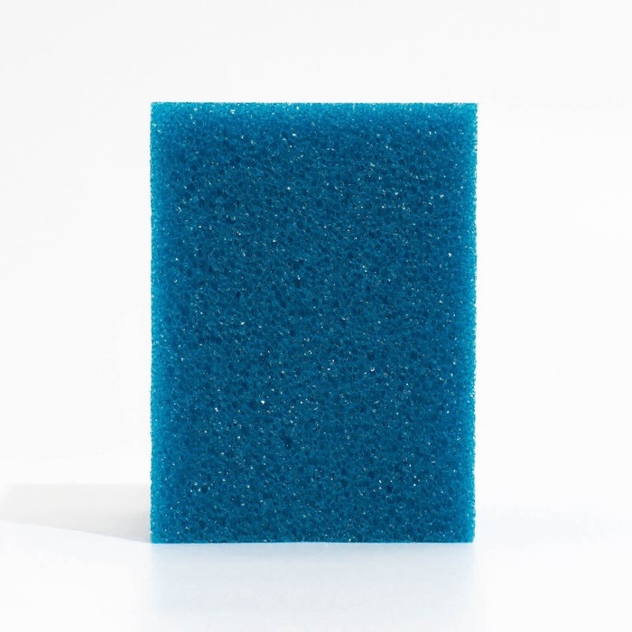 Губка прямоугольная для фильтра № 13, крупнопористая, 12 х 12 х 16 см, синяя Губка прямоугольная для фильтра № 13, крупнопористая, 12 х 12 х 16 см, синяя