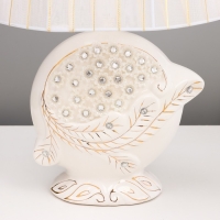 Настольная лампа "Новелла" Е14 40Вт белый 28х40 см RISALUX Настольная лампа "Новелла" Е14 40Вт белый 28х40 см RISALUX