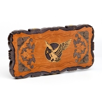 Нарды деревянные большие, резные, настольная игра "Орёл", 45 х 45 см Нарды деревянные большие, резные, настольная игра "Орёл", 45 х 45 см