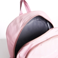 Рюкзак школьный из текстиля 2 отдела на молнии, 3 кармана, цвет розовый Рюкзак школьный из текстиля 2 отдела на молнии, 3 кармана, цвет розовый