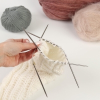 Спицы для вязания, чулочные, гибкие, d = 3 мм, 21 см, 3 шт Спицы для вязания, чулочные, гибкие, d = 3 мм, 21 см, 3 шт