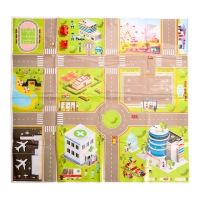 Машинки детские &laquo;Мега набор&raquo;, в ведре, инерционные, 65 шт., с игровым полем