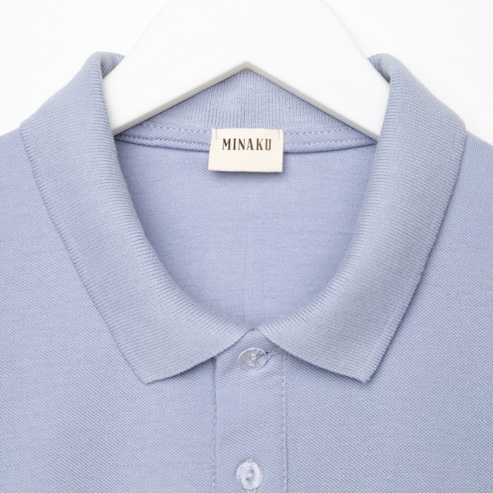 Футболка (поло) мужская MINAKU REGULAR FIT: цвет серый, р-р 54 Футболка (поло) мужская MINAKU REGULAR FIT: цвет серый, р-р 54