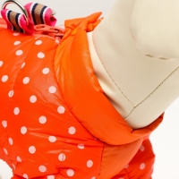 Комбинезон для собак "Горошек",  размер 20 (ДС 43, ОГ 56,ОШ 41 см), рыжий