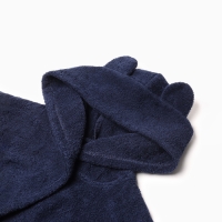 Халат махровый детский "Любимый сыночек" р-р 32 (110-116 см), синий