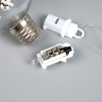 Ёлочный шар &laquo;Олень&raquo;, батарейки, 1 LED, свечение тёплое белое