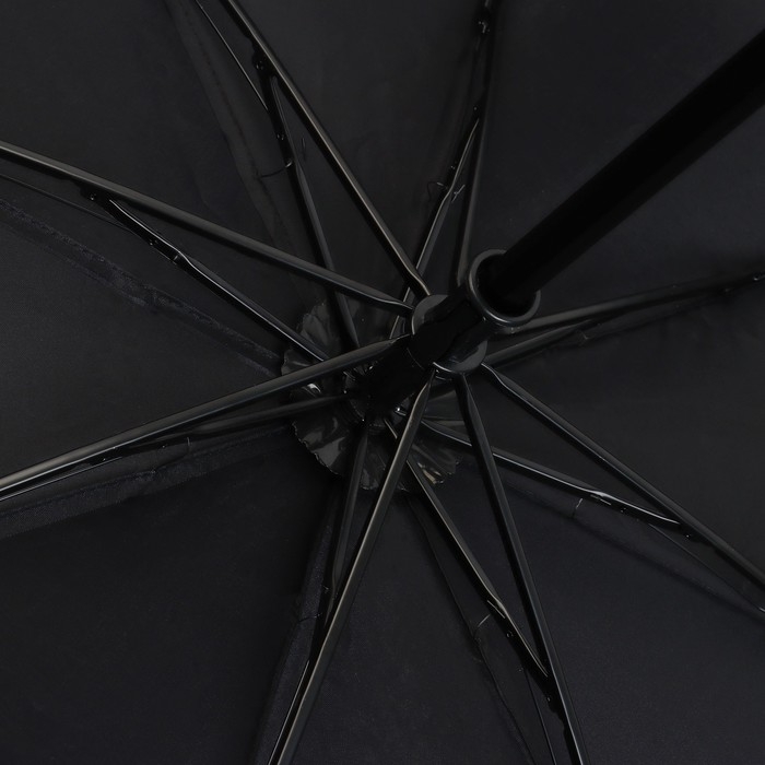 Зонт женский механический &laquo;Яркие бабочки&raquo;, 8 спиц, d=95, цвет чёрный