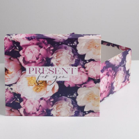 Набор коробок 10 в 1, упаковка подарочная, &laquo;Цветочный&raquo;, 10.2 х 10.2 х 6‒28.2 х 28.2 х 15 см