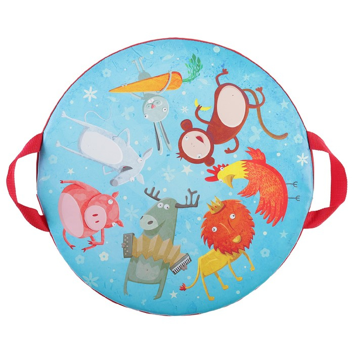 Санки-ледянки «Забавные животные», d=45 см Санки-ледянки «Забавные животные», d=45 см