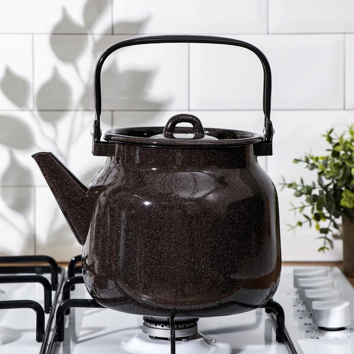 Чайник, 3,5 л, без деколи, индукция, цвет коричневый Чайник, 3,5 л, без деколи, индукция, цвет коричневый