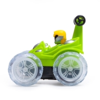 Машина-перевёртыш радиоуправляемая &laquo;Трюк&raquo;, работает от батареек, световые эффекты, цвет зелёный