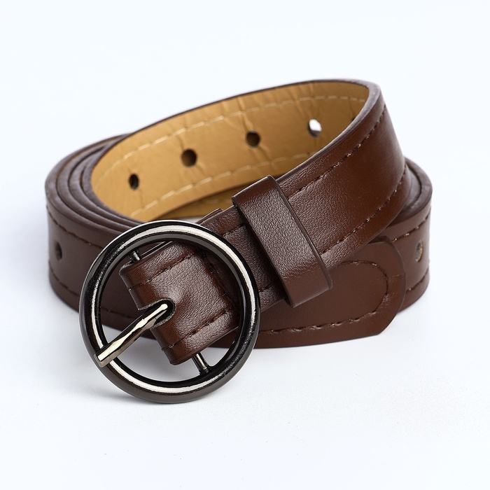 Ремень жен 03-01-03-01 Июнь13, 1,6*0,3*110 см, Люверсы, пряжка т-металл, 1 прокол, корич Ремень жен 03-01-03-01 Июнь13, 1,6*0,3*110 см, Люверсы, пряжка т-металл, 1 прокол, корич